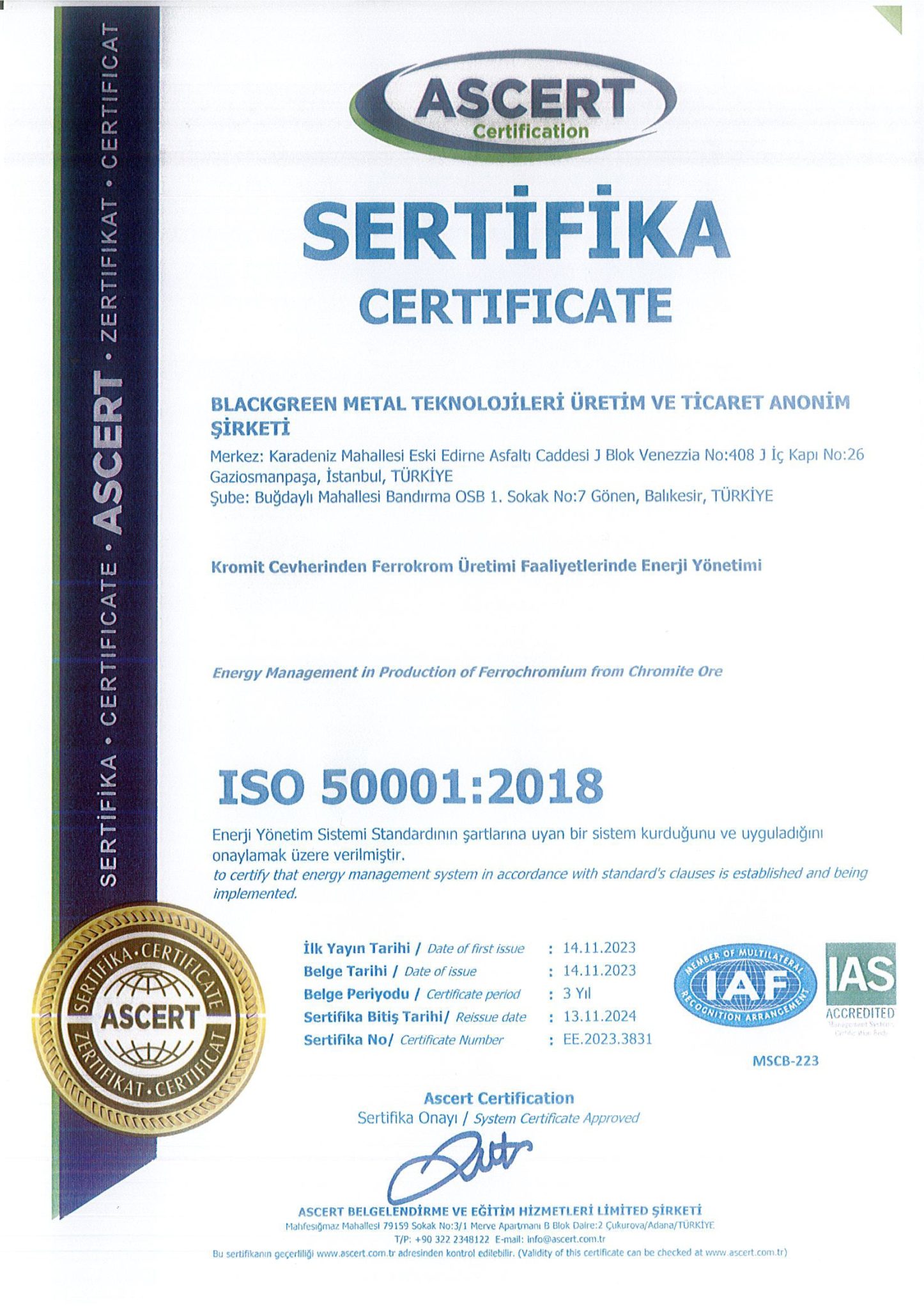 ISO 50001:2018